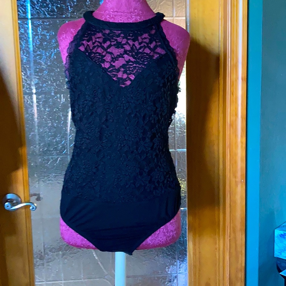 Torrid Hi Neck Lace Bodysuit
